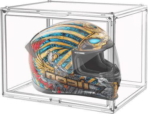 Extra Large 17.7"X13"X13" Clear Acrylic Organizer Box Display Case, Plastic Holder with Magnetic Door for Figures, Books, Handbags, Purses, Boots(1 Pack) - Lot 3793