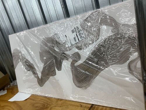 Abstract Canvas Wall Art Abstract Mist Texture Art With White Background Artwork Canvas Prints Canvas Picture Contemporary Wall Art Bedroom Living Room Office Decoration Framed Ready To Hang - Lot 3890