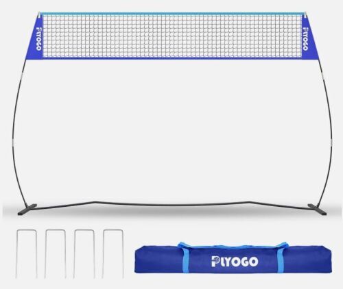 PLYOGO Volleyball Net, 14FT Freestanding Net - Lot 3857