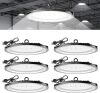 12 Pack 200W LED High Bay Light, 25,000LM, 5000K Daylight Super Bright UFO High Bay Lights with Power Cord Included, IP65 Commercial Shop Lights for Warehouse Garage Fixture - Thumbnail 1