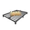 Maf 4 Inch Queen Metal Platform Bed Frame With Round Corner Legs, 3000 Lbs Heavy Duty Steel Slats Support, Noise Free, No Box Spring Needed, Easy Assembly - Thumbnail 1