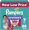 Pampers Diapers - Cruisers 360 - Size 7, 88 Count, Babyproof up to 100% Leakproof Pull-On Diaper - Thumbnail 1
