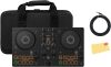 Pioneer DJ AlphaTheta DDJ-FLX2 Compact 2-Channel DJ Controller Bundle with Case, Instrument Cable, and Austin Bazaar Polishing Cloth - Thumbnail 1