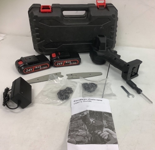 Cordless Chainsaw, Powers Up, E-Commerce Return, Sold as is - Lot 8B