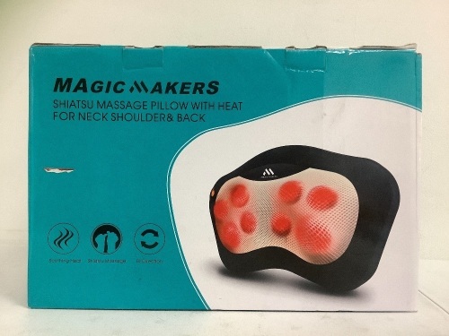 Shiatsu Massage Pilow w/ Heat, E-Commerce Return, Sold as is - Lot 13B