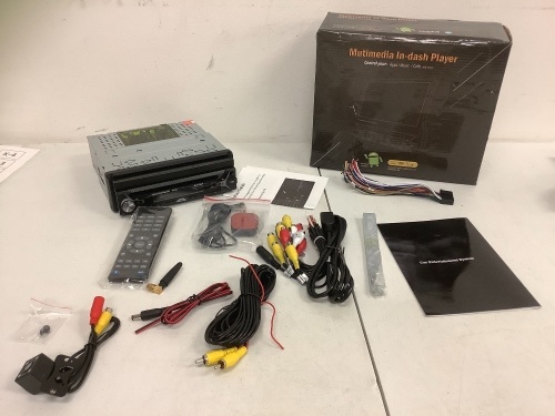 Multimedia In Dash Player, E-Commerce Return, Sold as is - Lot 19B