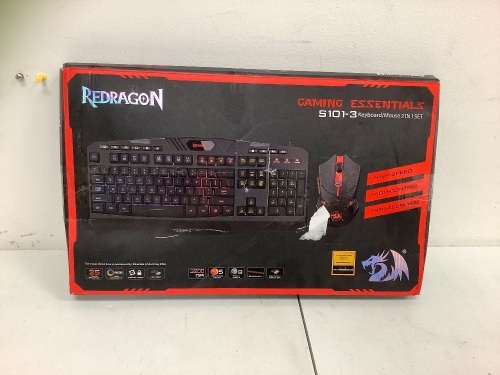 Red Dragon Gaming Keyboard and Mouse, Powers Up, E-Commerce Return, Sold as is - Lot 27