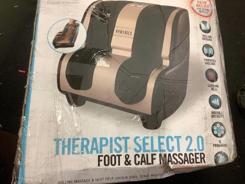 Homedics Foot and Calf Massager, Works, Retail 319.99, E-Commerce Return, Sold as is - Lot 36