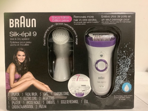 Braun Wet/Dry Epilator, Appears New, Sold as is - Lot 53B