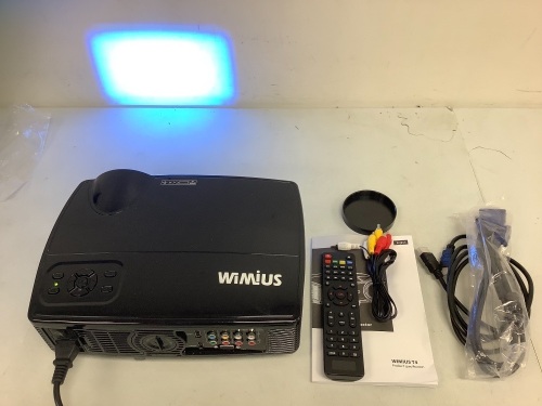 Wimius LED Projector, Works, E-Commerce Return, Sold as is - Lot 59