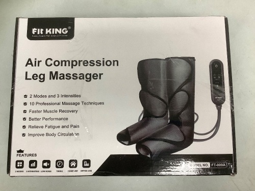 Air Compression Leg Massager, Powers Up, Appears New, Sold as is - Lot 60B