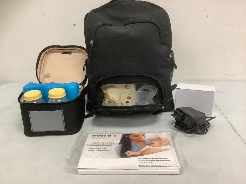Medela Breast Pump Backpack Kit, E-Commerce Return w Tear on Side, Powers Up, Sold as is - Lot 110