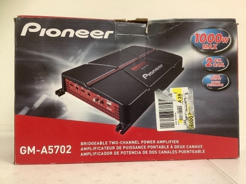Pioneer Bridgeable Two Channel Power Amplifier, E-Comm Return - Lot 124