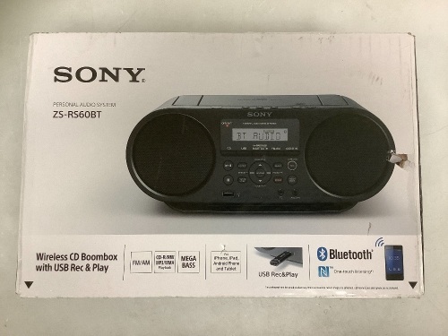 Sony Wireless CD Boombox, Appears New, Sold as is - Lot 130