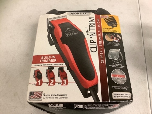 Wahl Clip n Trim, Clippers &Trimmer in One, Works, Appears New, Sold as is - Lot 167