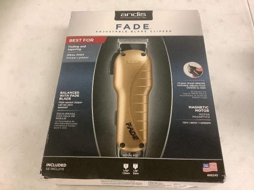 Andis Fade Clipper, Works, Appears New, Sold as is - Lot 197