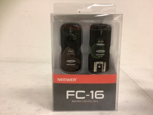 Neewer FC-16 Wireless Flash Trigger for Canon, Appears New, Sold as is - Lot 217