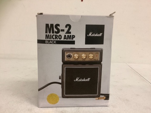 Marshall MS-2 Micro Amp, Appears New, Sold as is - Lot 219