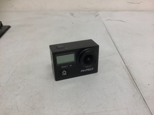 AKASO Brave 4 4K Action Camera, Retail $99.99, Works, E-Commerce Return, Sold as is - Lot 222