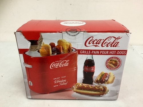 Nostalgia Coca Cola Pop Up Hot Dog Toaster, E-Commerce Return, Sold as is - Lot 243