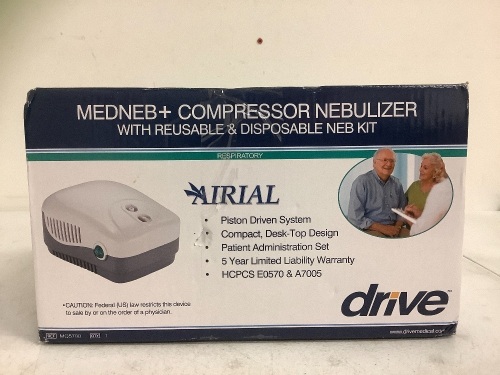 Medneb+Compressor Nebulizer, Appears New, Sold as is - Lot 267