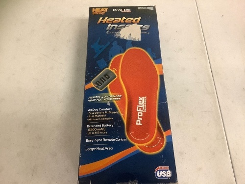 Heated Insoles, L, E-Commerce Return, Sold as is - Lot 269