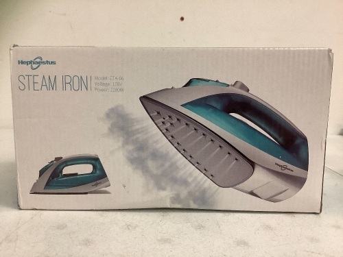 Hephaestus Steam Iron, Appears New, Sold as is - Lot 276