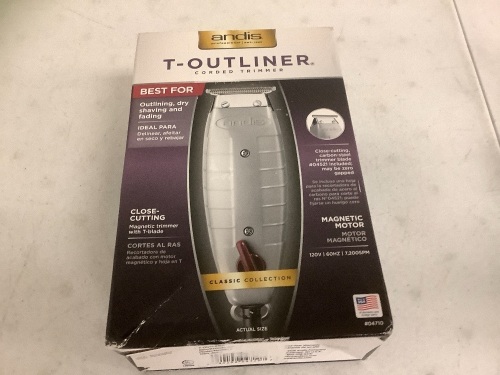 Andis T-Outliner Trimmer, Works, Appears New, Sold as is - Lot 277