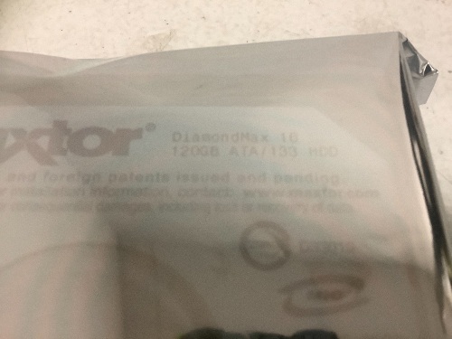 Maxtor DiamondMax 16 120GB ATA/133 HDD, Appears New, Sold as is - Lot 286