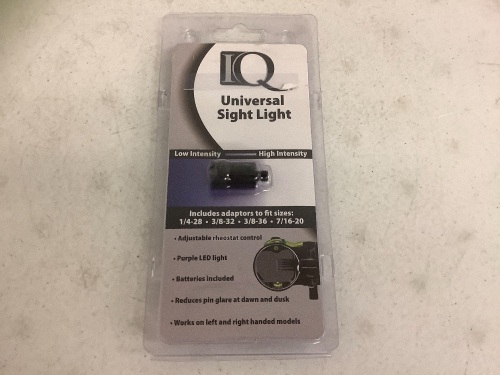 IQ Adjustable LED Bow Sight Light, E-Commerce Return, Sold as is - Lot 289