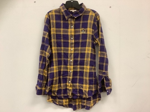 East Carolina Pirates Football Plaid Shirt, M, E-Commerce Return, Sold as is - Lot 301