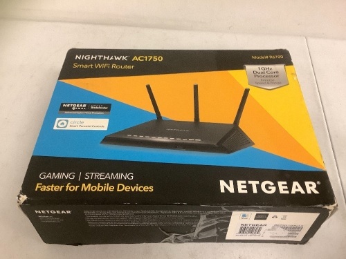 Netgear Nighthawk Smart WiFi Router, E-Commerce Return, Sold as is - Lot 314