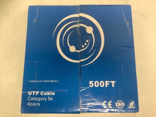 UTP Cable 500ft, E-Commerce Return, Sold as is - Lot 339