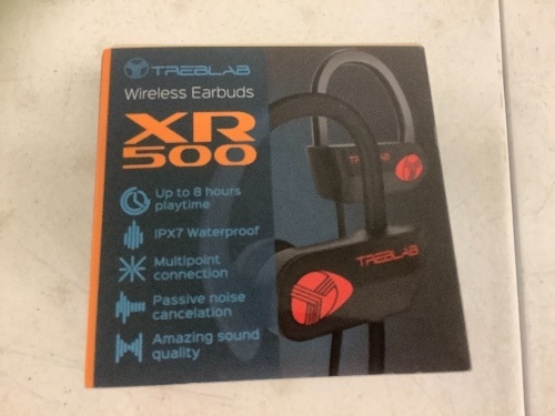 TrebLab XR500 Wireless Earbuds, Appears New, Sold as is - Lot 375