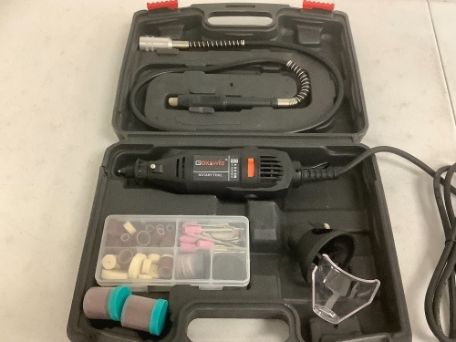 Goxzwee Rotary Tool Kit, Works, E-Commerce Return, Sold as is - Lot 407