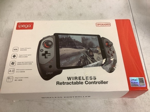 Ipega Wireless Retractable Controller, Appears New, Sold as is - Lot 419