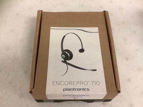 Plantronics Encorepro HW710 Wired Mono Headset, Appears New, Sold as is - Lot 429