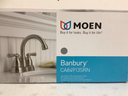 Moen Brushed Nickel Bathroom Faucet, Appears New, Sold as is - Lot 442
