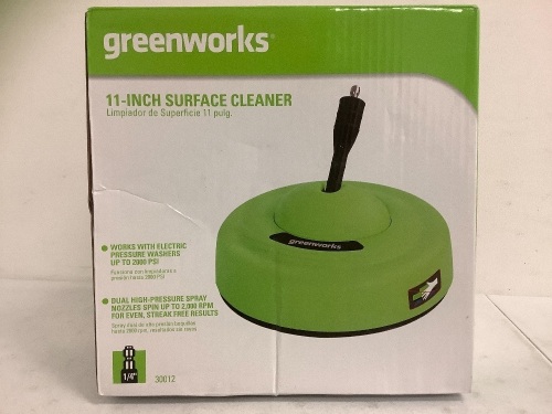 Greenworks 11" Surface Cleaner, E-Commerce Return, Sold as is - Lot 452