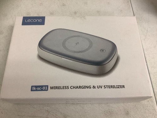 Lecone Wireless Charging & UV Sterilizer, E-Commerce Return, Sold as is - Lot 459