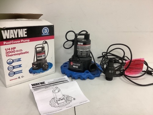 Wayne Pool Cover Pump, E-Commerce Return, Sold as is - Lot 496B