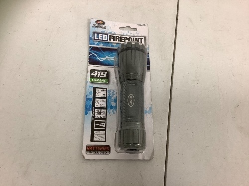 LED Firepoint Flashlight, Powers Up, E-Commerce Return, Sold as is - Lot 513