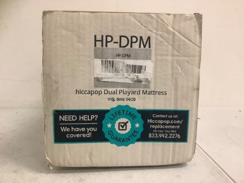 Hiccapop Dual Playard Mattress, Appears New - Lot 516