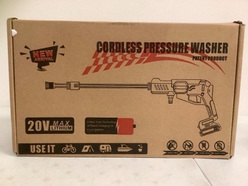 Cordless Pressure Washer, E-Comm Return  - Lot 517