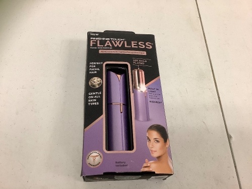 Finishing Touch Flawless Facial Hair Remover, Powers Up, E-Commerce Return, Sold as is - Lot 523