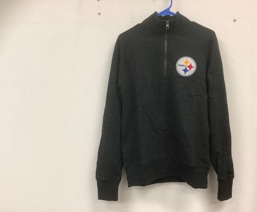 Fleece Mens 1/4 Zip Steelers Pull Over, Medium, E-Comm Return - Lot 611