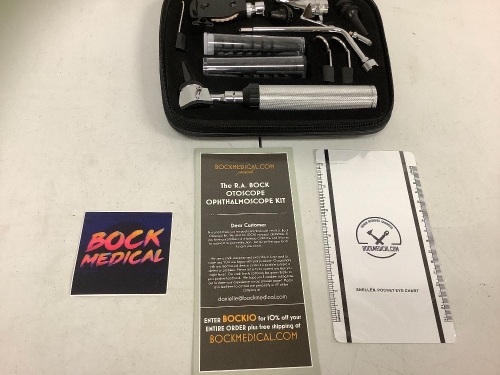 Bock Medical Otoscope Opthalmoscope Kit, E-Commerce Return, Sold as is - Lot 624
