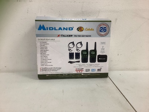 Midland Two Way Radios, Powers up, E-Commerce Return, Sold as is - Lot 628