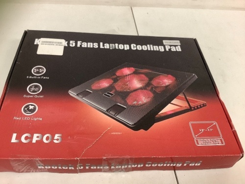 Laptop Cooling Pad, Powers Up, E-Commerce Return, Sold as is - Lot 644