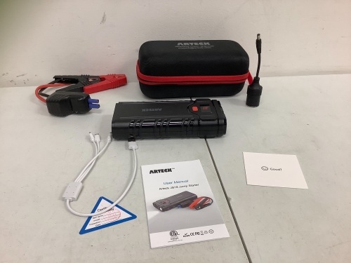 Arteck Jump Starter, E-Commerce Return, Sold as is - Lot 655